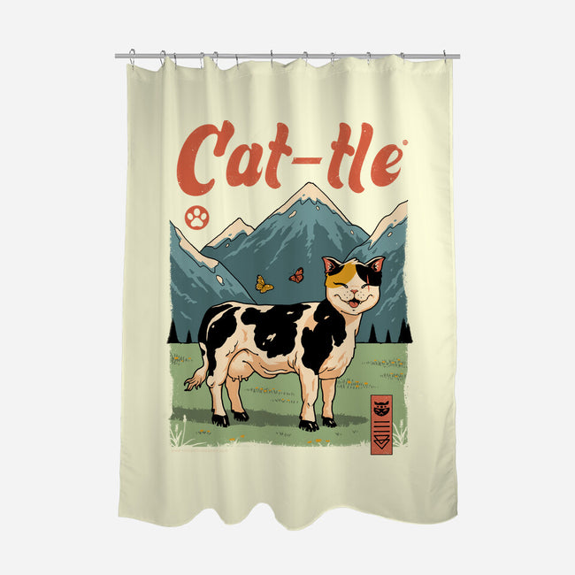 Cat-tle-None-Polyester-Shower Curtain-vp021
