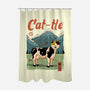Cat-tle-None-Polyester-Shower Curtain-vp021
