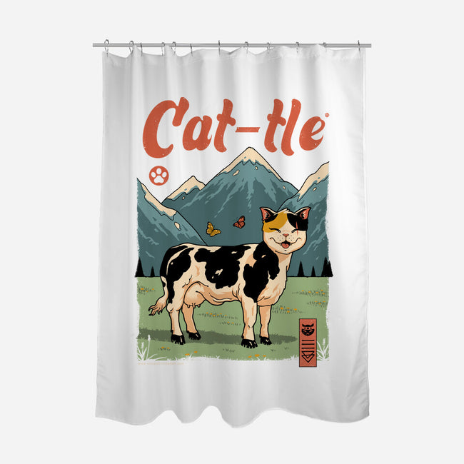 Cat-tle-None-Polyester-Shower Curtain-vp021