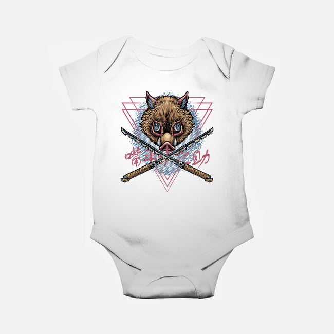 Raging Boar-Baby-Basic-Onesie-glitchygorilla