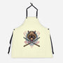 Raging Boar-Unisex-Kitchen-Apron-glitchygorilla
