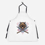 Raging Boar-Unisex-Kitchen-Apron-glitchygorilla