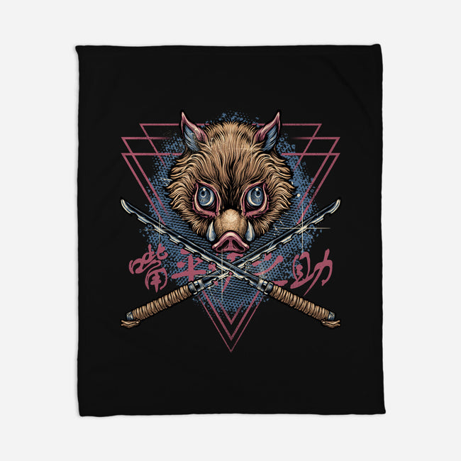 Raging Boar-None-Fleece-Blanket-glitchygorilla