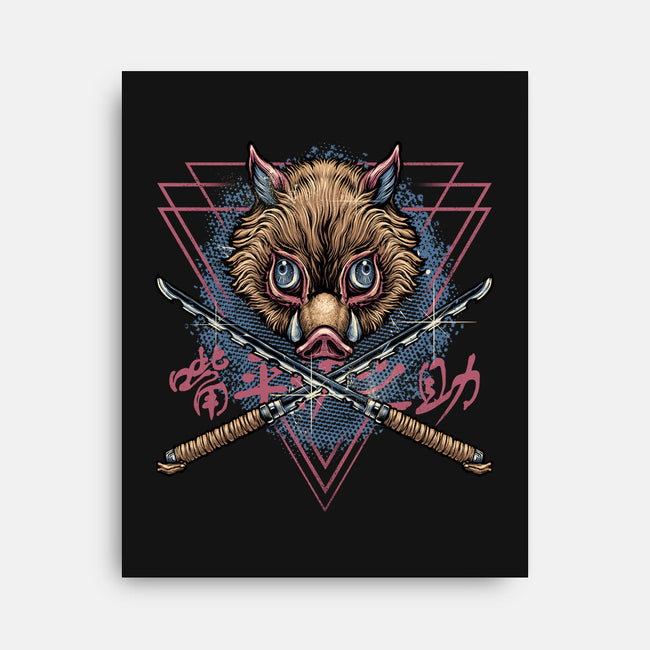 Raging Boar-None-Stretched-Canvas-glitchygorilla