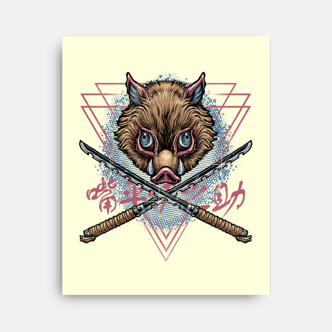 Raging Boar-None-Stretched-Canvas-glitchygorilla