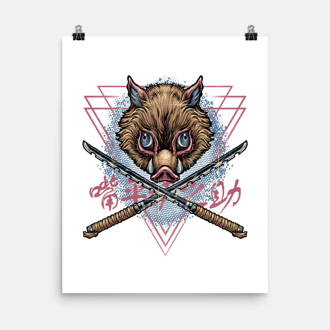 Raging Boar-None-Matte-Poster-glitchygorilla