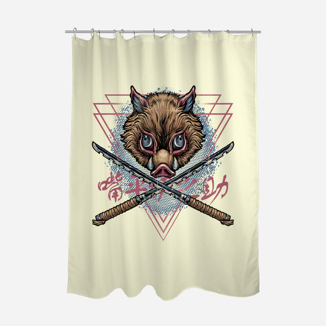 Raging Boar-None-Polyester-Shower Curtain-glitchygorilla