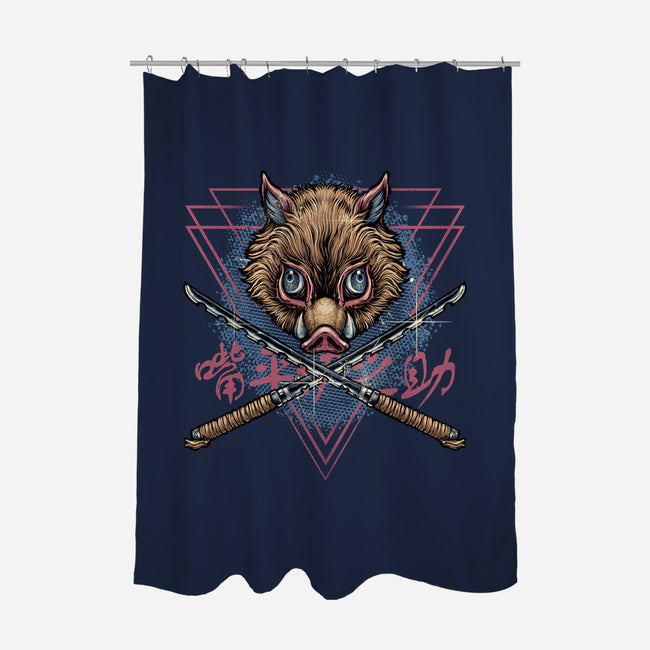 Raging Boar-None-Polyester-Shower Curtain-glitchygorilla