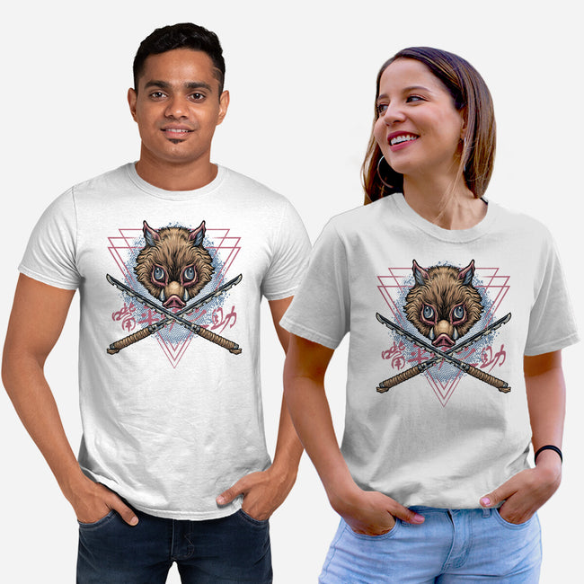 Raging Boar-Unisex-Basic-Tee-glitchygorilla