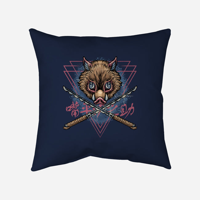 Raging Boar-None-Removable Cover w Insert-Throw Pillow-glitchygorilla