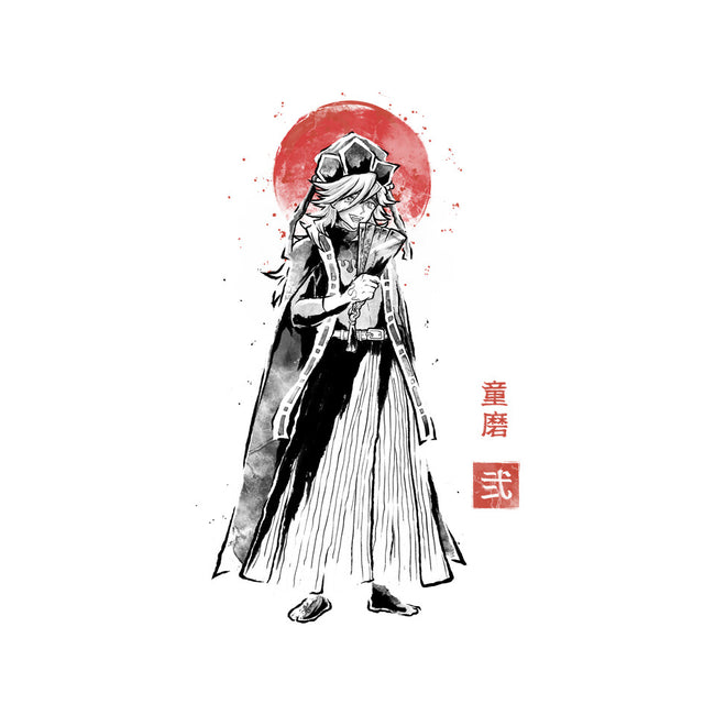 Doma Sumi-e-None-Polyester-Shower Curtain-Astrobot Invention