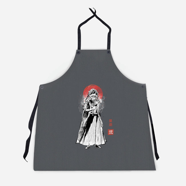 Doma Sumi-e-Unisex-Kitchen-Apron-Astrobot Invention