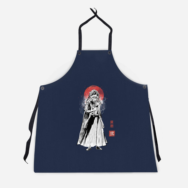 Doma Sumi-e-Unisex-Kitchen-Apron-Astrobot Invention