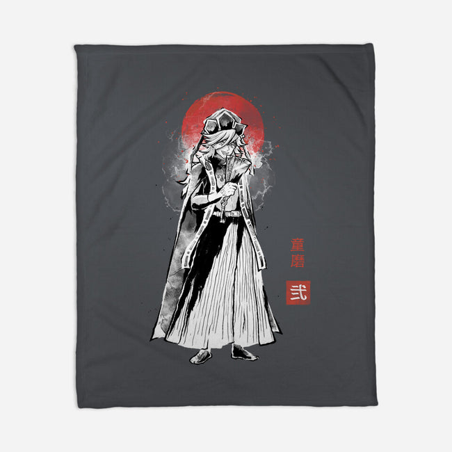 Doma Sumi-e-None-Fleece-Blanket-Astrobot Invention