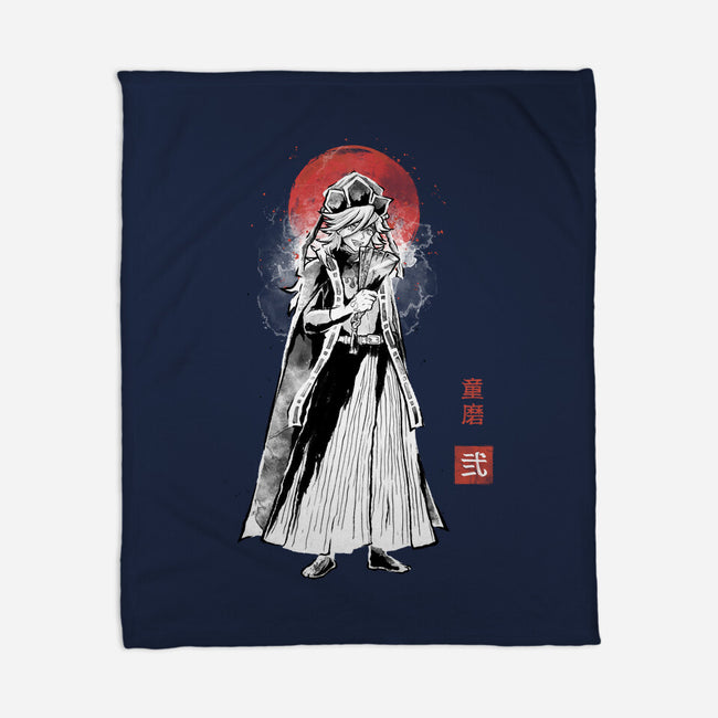 Doma Sumi-e-None-Fleece-Blanket-Astrobot Invention