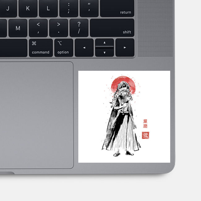 Doma Sumi-e-None-Glossy-Sticker-Astrobot Invention