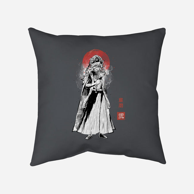 Doma Sumi-e-None-Removable Cover w Insert-Throw Pillow-Astrobot Invention