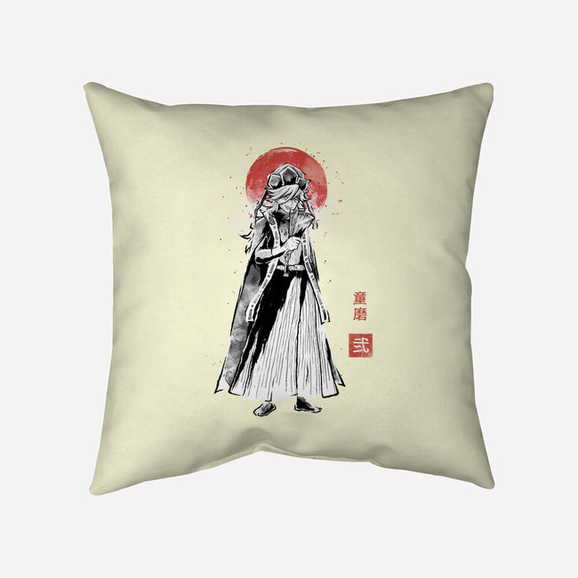 Doma Sumi-e-None-Removable Cover w Insert-Throw Pillow-Astrobot Invention