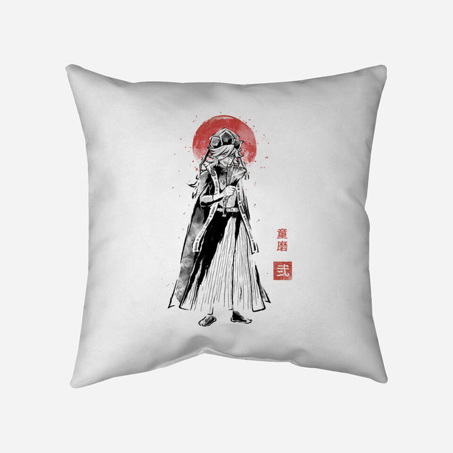 Doma Sumi-e-None-Removable Cover w Insert-Throw Pillow-Astrobot Invention