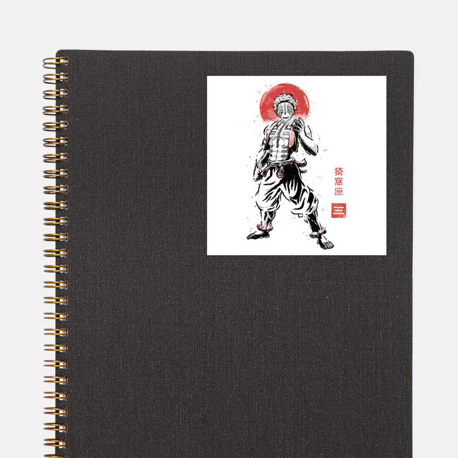 Akaza Sumi-e-None-Glossy-Sticker-Astrobot Invention