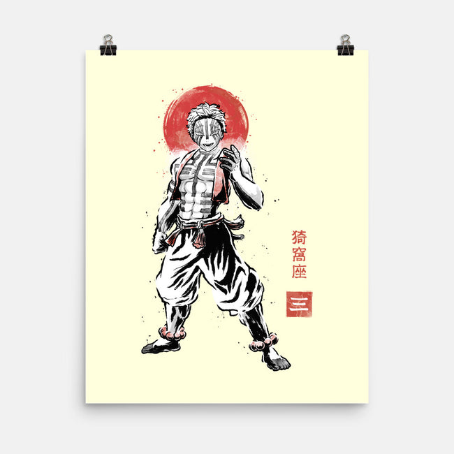 Akaza Sumi-e-None-Matte-Poster-Astrobot Invention