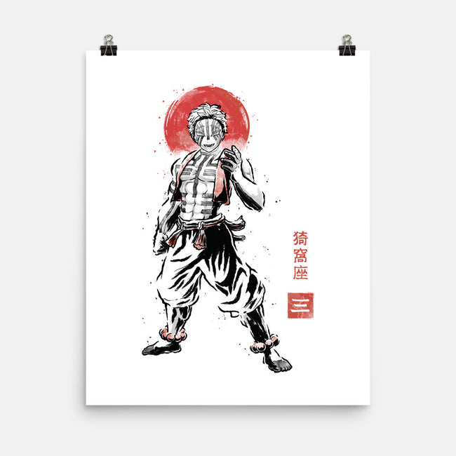 Akaza Sumi-e-None-Matte-Poster-Astrobot Invention