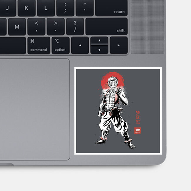 Akaza Sumi-e-None-Glossy-Sticker-Astrobot Invention