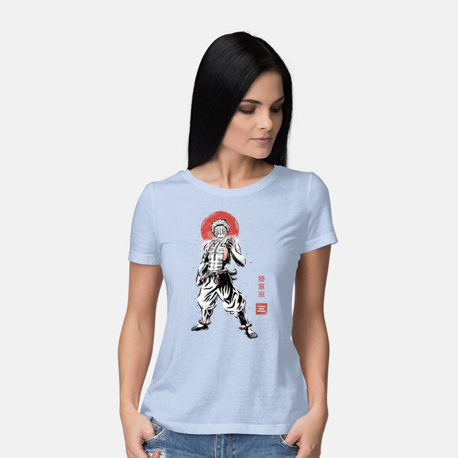 Akaza Sumi-e-Womens-Basic-Tee-Astrobot Invention