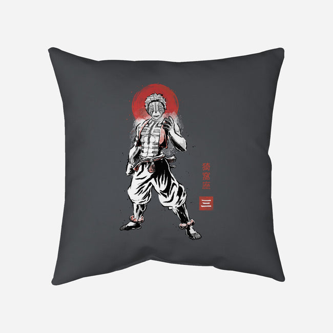 Akaza Sumi-e-None-Removable Cover w Insert-Throw Pillow-Astrobot Invention