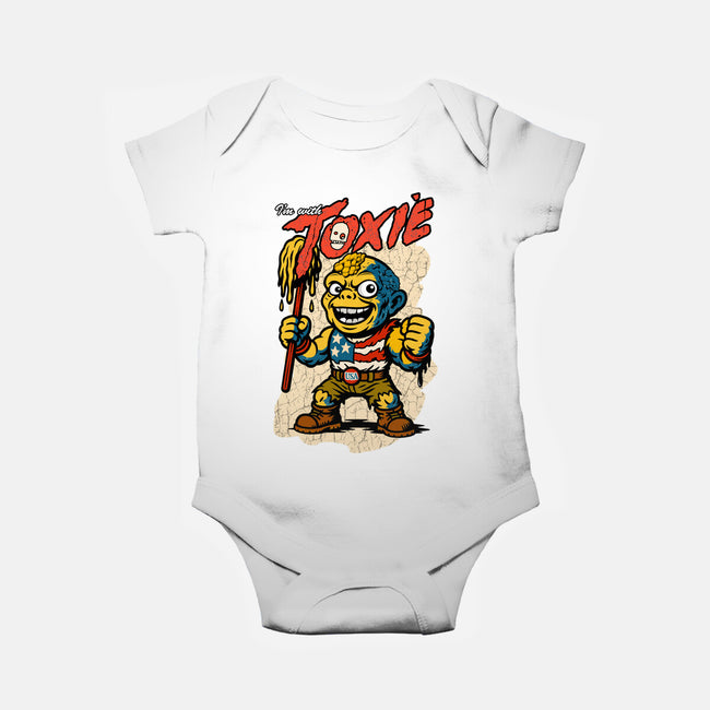 I’m With Toxie-Baby-Basic-Onesie-palmstreet