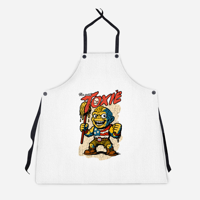 I’m With Toxie-Unisex-Kitchen-Apron-palmstreet