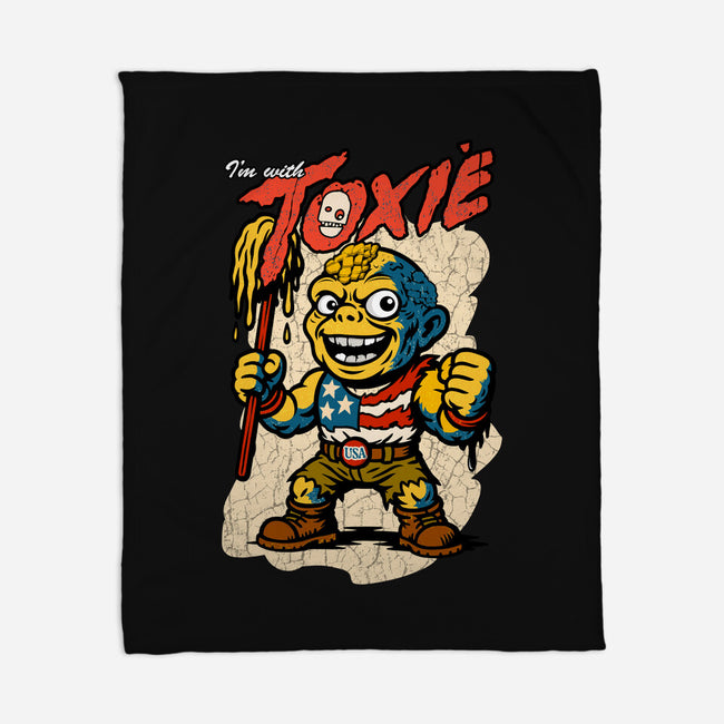 I’m With Toxie-None-Fleece-Blanket-palmstreet