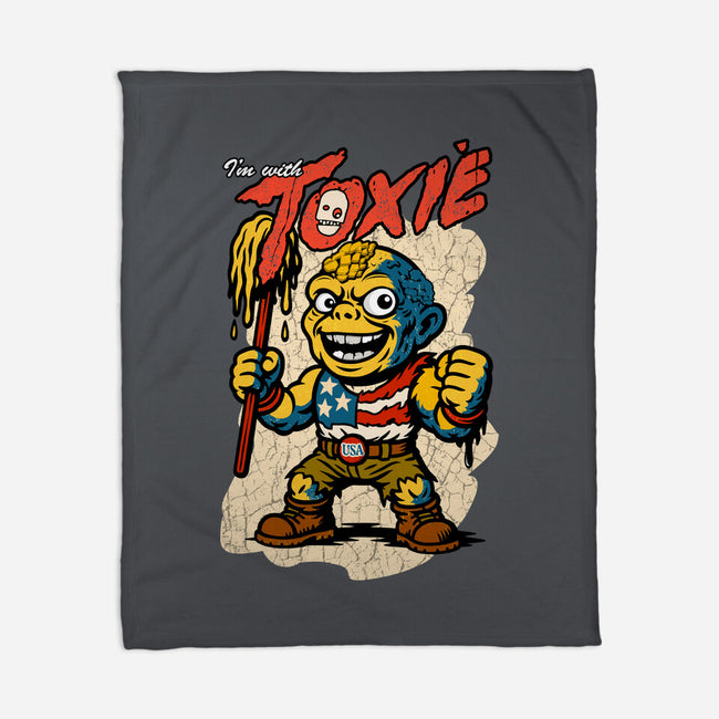 I’m With Toxie-None-Fleece-Blanket-palmstreet