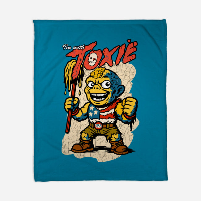 I’m With Toxie-None-Fleece-Blanket-palmstreet