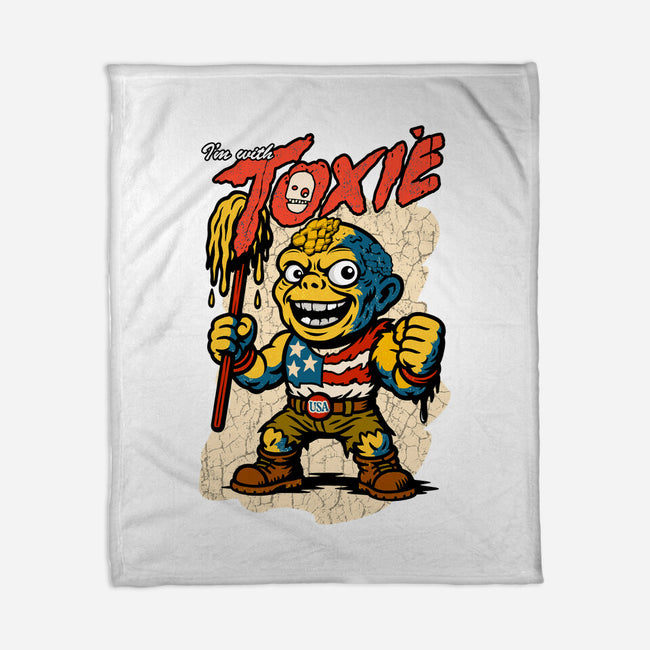 I’m With Toxie-None-Fleece-Blanket-palmstreet
