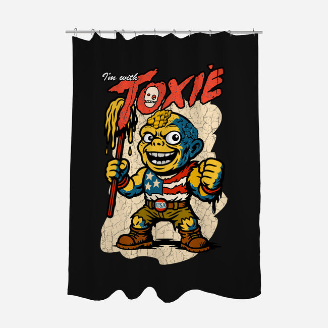 I’m With Toxie-None-Polyester-Shower Curtain-palmstreet