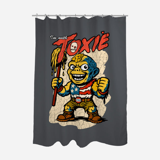 I’m With Toxie-None-Polyester-Shower Curtain-palmstreet