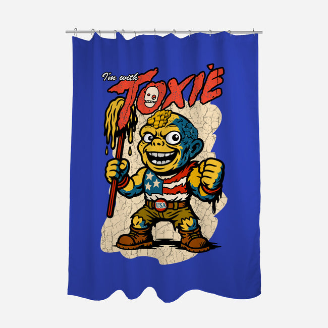 I’m With Toxie-None-Polyester-Shower Curtain-palmstreet