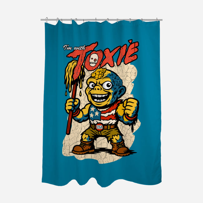 I’m With Toxie-None-Polyester-Shower Curtain-palmstreet