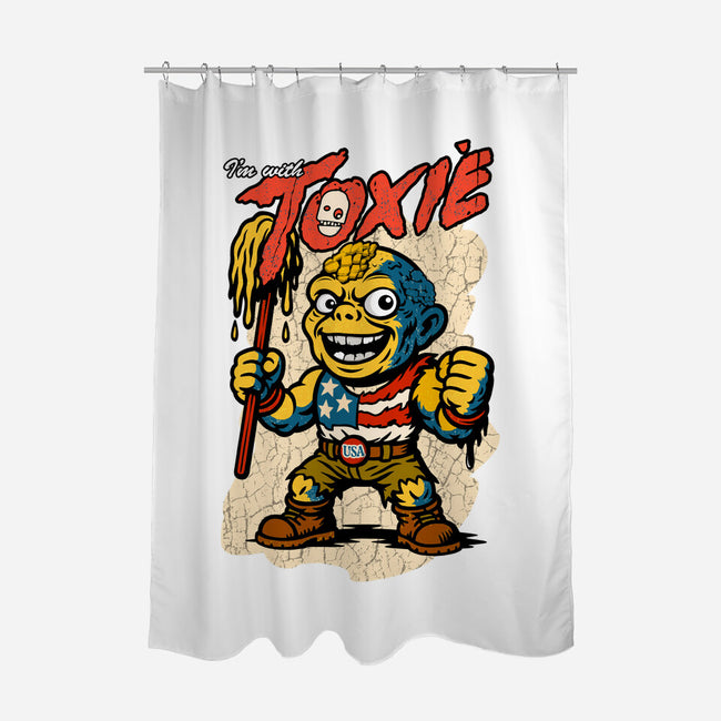 I’m With Toxie-None-Polyester-Shower Curtain-palmstreet