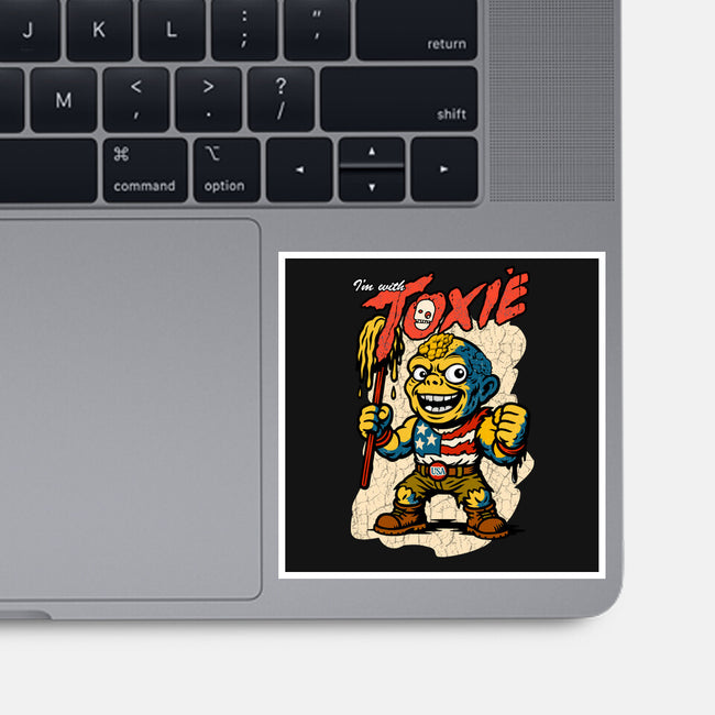 I’m With Toxie-None-Glossy-Sticker-palmstreet