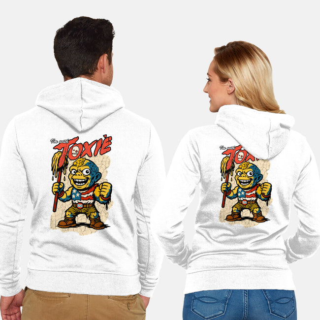 I’m With Toxie-Unisex-Zip-Up-Sweatshirt-palmstreet