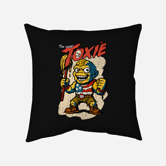 I’m With Toxie-None-Removable Cover w Insert-Throw Pillow-palmstreet