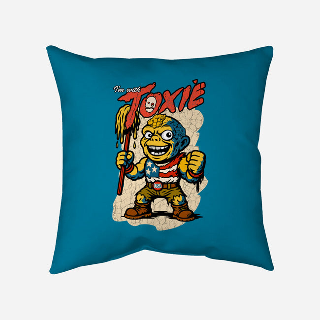 I’m With Toxie-None-Removable Cover w Insert-Throw Pillow-palmstreet