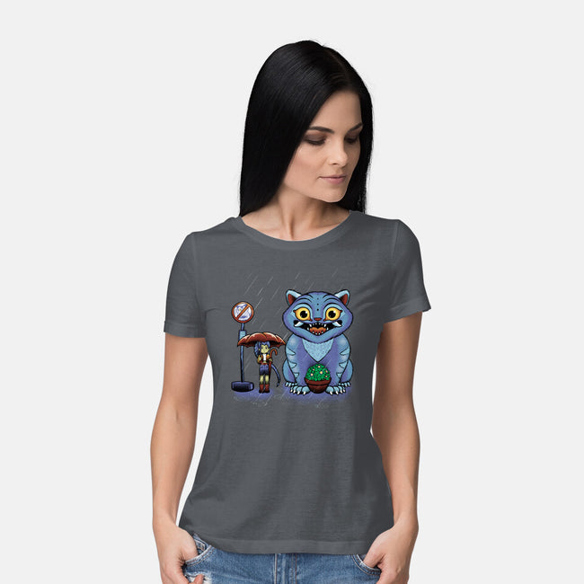 My Neighbor Derpy-Womens-Basic-Tee-Astrobot Invention