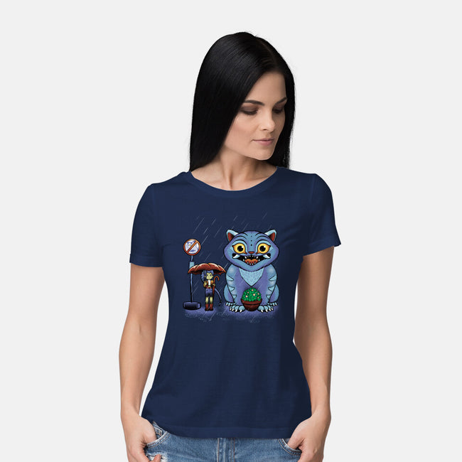 My Neighbor Derpy-Womens-Basic-Tee-Astrobot Invention
