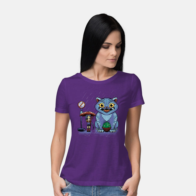My Neighbor Derpy-Womens-Basic-Tee-Astrobot Invention