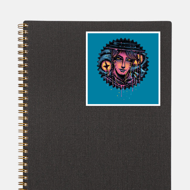 Rise From The Darkness-None-Glossy-Sticker-glitchygorilla