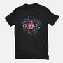 Rise From The Darkness-Womens-Fitted-Tee-glitchygorilla