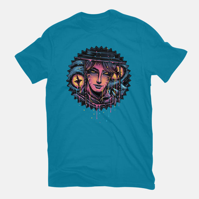 Rise From The Darkness-Womens-Fitted-Tee-glitchygorilla
